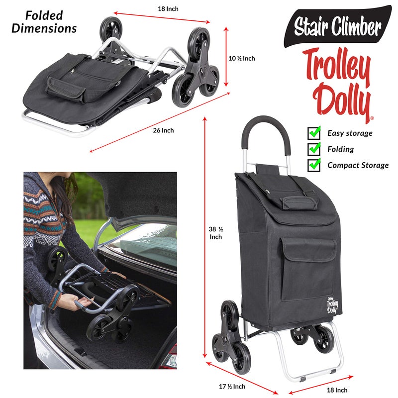 dbest products Stair Climber Trolley Dolly Black - Image 4